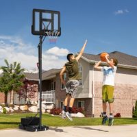 Basketballkorb Outdoor, Verstellbare Korbhöhe 230-305 cm, mit Rädern, Gewicht