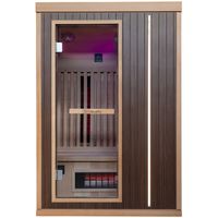 Infrarotkabine MELVILLE - 1-2 Personen, Vollspektrumstrahler, LED-Farblichttherapie
