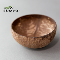 4 Eukoa Kokosnuss Schalen Müslischale Naturprodukt