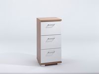 NEBRASKA Seitenschrank, Breite 35,5 cm, Hochglanz weiß