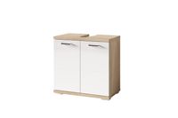 NEBRASKA Waschbeckenunterschrank, Breite 60 cm, Hochglanz weiß