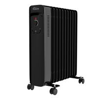 Ölradiator TT-OR 211 Schwarz – 11 Rippen, 3 Heizstufen, Thermostat