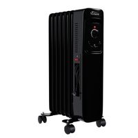 Ölradiator TT-OR 207 Schwarz – 7 Rippen, 3 Stufen, Thermostat