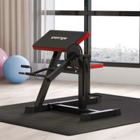 Bizeps / Trizeps Curl Maschine mit 5-stufigem verstellbarem Sitz, Kunstleder