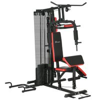 Kraftstation Multifunktionale Fitnessstation mit Butterfly-, Latzugstange Curler