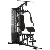 HOMCOM Kraftstation, Multifunktionale Fitnessstation mit 45 kg Gewichtsblöcken