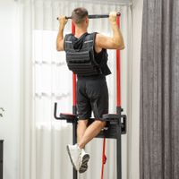 SPORTNOW verstellbare Gewichtsweste 15kg mit Reflektierenden Streifen Laufweste
