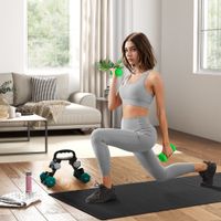 SPORTNOW Hantelset mit Aufbewahrungsgestell, 2 x 1kg, 2 x 3kg, 2 x 5kg
