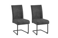 MARIA-XXL Schwinger, 2er-Set, Metall schwarz pulverbeschichtet, Vintage Mikrofaser