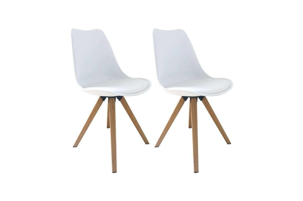 KIRA Stuhl, 2er Set, Metallgestell