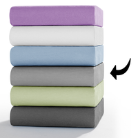 Jersey-Spannbetttuch ca. 90 - 100x200 cm 