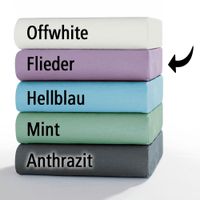 Mikrofaser-Interlock-Spannbetttuch - ca. 90 - 100 x 200 cm