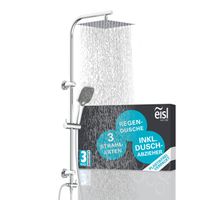 EASY DELUXE Überkopfbrause-Set, Chrom