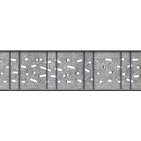 Sichtschutzstreifen Design Vlies Criss Cross für Doppelstabmatten Hellgrau 2,6m