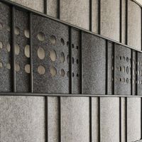 Sichtschutzstreifen Design Vlies Bubble für Doppelstabmatten Anthrazit 2,6m