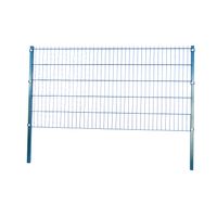 Doppelstabmattenzaun Komplett-Set, ca. 123 cm x 10 m - Moosgrün