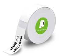 Etikettenrolle 180er für Etikettendrucker OLYMPIA P22, 14x 40mm, weiß