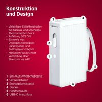 Etikettendrucker OLYMPIA P22 weiß