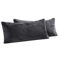 Coral-Fleece-Kissenbezüge 2er-Set - ca. 40 x 80 cm