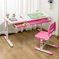 Kinderschreibtisch Sauda 120x60 cm Pink