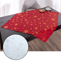 Jacquard-Mitteldecke "Glitzer-Stern" - ca. 90 x 90 cm