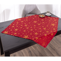 Jacquard-Mitteldecke "Glitzer-Stern" - ca. 90 x 90 cm