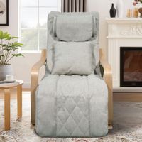 Elektrischer Massage-Schaukelstuhl, ca. 126 x 64 x 81 cm - Beige