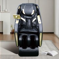 Elektrischer Massagesessel, ca. 142.5 x 74 x 102 cm - schwarz / beige
