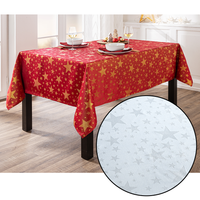 XL-Jacquard-Tischdecke "Glitzer-Stern" - ca. 140 x 240 cm
