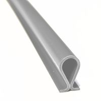 Sichtschutzstreifen Klemmschiene OMEGA-Clip Hellgrau 1er Pack