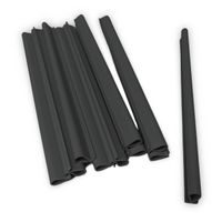 Sichtschutzstreifen Klemmschiene OMEGA-Clip Anthrazit 20er Pack