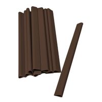 Sichtschutzstreifen Klemmschiene für Zaunblende Braun 1er Pack