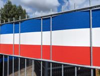 Sichtschutzstreifen Fanartikel für Frankreich Doppelstabmatten Akzentstreifen