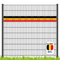 Sichtschutzstreifen Fanartikel Belgien für Doppelstabmatten Akzentstreifen