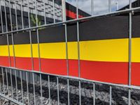 Sichtschutzstreifen Fanartikel Belgien für Doppelstabmatten Akzentstreifen