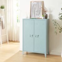 Metallschrank Oripää 110x75x33 cm Graublau