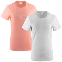 T-Shirt mit Druck 2er-Set für Damen