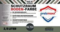 Schutzraum Boden - Farbe 2,5L