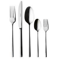 Serie ONEDA, Besteck-Set, Edelstahl Besteck-Set für 6 Personen, Silber