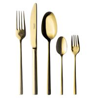 Serie ONEDA, Edelstahl Besteck-Set für 6 Personen, Weißgold