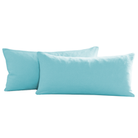 Nicki-Kissenbezüge 2er-Set - je ca. 40 x 80 cm 