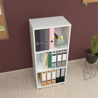 Bücherregal Vara 108x49x30 cm Weiß