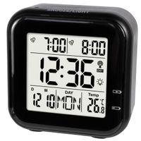 Premium Design-Funkwecker mit Akku automatisches Nachtlicht Datumsanzeige