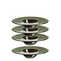Serie Ambitious, Gourmetteller Set, 4-teilig, Porzellan, Grün
