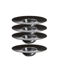 Serie Ambitious, Gourmetteller Set, 4-teilig, Porzellan, Schwarz