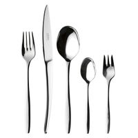 Serie NIGRAN, Besteck-Set, Edelstahl Besteck-Set für 6 Personen, Silber