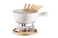 Serie Pintar, Käsefondue für 6 Personen, Steinzeug, braun