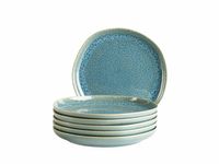 Serie Cordelia, Dessertteller, 6-er Set, Keramik, Grün / Blau