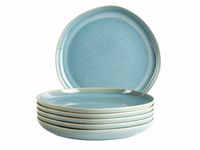 Serie Cordelia, 6-teiliges Speisetellerset, Steinzeug, Grün