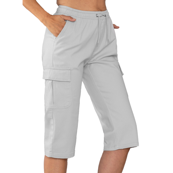 Capri-Twill-Cargo-Hose für Damen